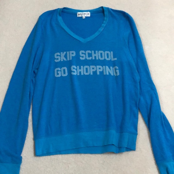 Wildfox Sweaters - Final - Wildfox Skip School Go Shopping BBJ